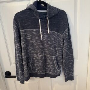 Company Eighty One‎ Mens Heather Blue  Long Sleeve Hoodie Size L 100% Cotton